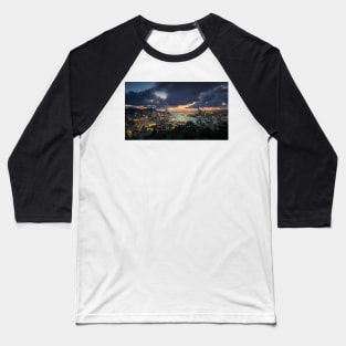 Hong Kong Dusk Baseball T-Shirt